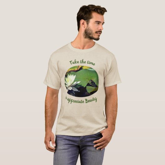 Schönen Frosch schätzen Inspirationswörter T-Shirt (Vorne ganz)
