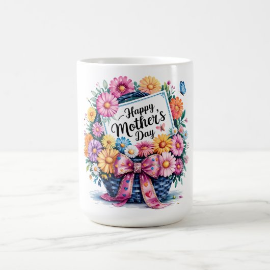 Schönen glücklichen Muttertag Mama Kaffeetasse (Mittel)