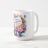 Schönen glücklichen Muttertag Mama Kaffeetasse (VorderseiteRechts)