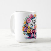 Schönen glücklichen Muttertag Mama Kaffeetasse (Vorderseite Links)