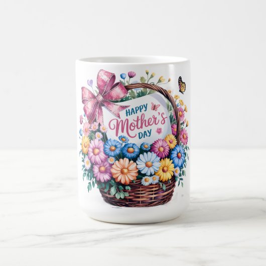 Schönen glücklichen Muttertag Mama Kaffeetasse (Mittel)