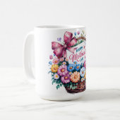 Schönen glücklichen Muttertag Mama Kaffeetasse (Vorderseite Links)