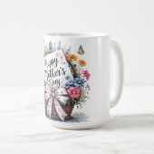 Schönen glücklichen Muttertag Mama Kaffeetasse (VorderseiteRechts)