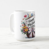 Schönen glücklichen Muttertag Mama Kaffeetasse (Vorderseite Links)
