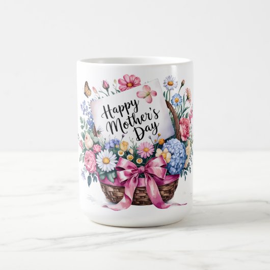 Schönen glücklichen Muttertag Mama Kaffeetasse (Mittel)