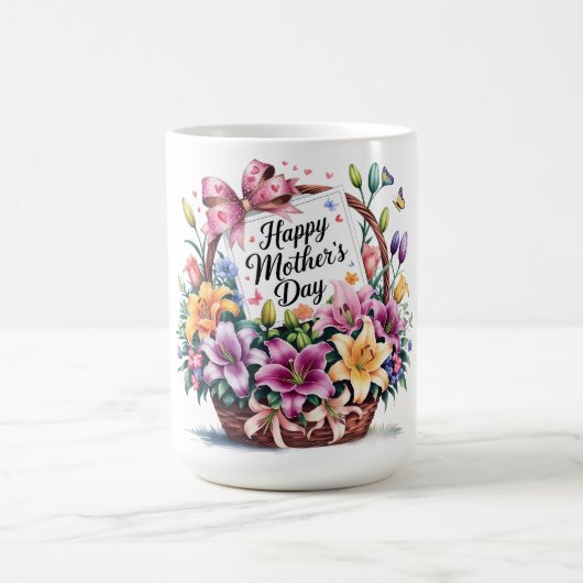 Schönen glücklichen Muttertag Mama Kaffeetasse (Mittel)