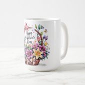 Schönen glücklichen Muttertag Mama Kaffeetasse (VorderseiteRechts)