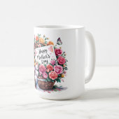 Schönen glücklichen Muttertag Mama Kaffeetasse (VorderseiteRechts)