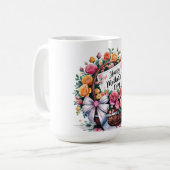 Schönen glücklichen Muttertag Mama Kaffeetasse (Vorderseite Links)