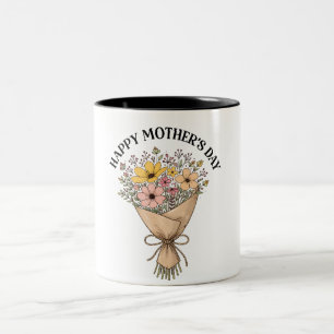 Schönen glücklichen Muttertag, Mama Zweifarbige Tasse