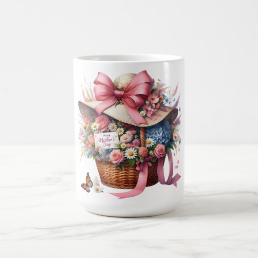 Schönen glücklichen Muttertag Mutter Kaffeetasse (Mittel)