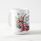 Schönen glücklichen Muttertag Mutter Kaffeetasse (Vorderseite Links)