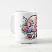Schönen glücklichen Muttertag Mutter Kaffeetasse (Vorderseite Links)