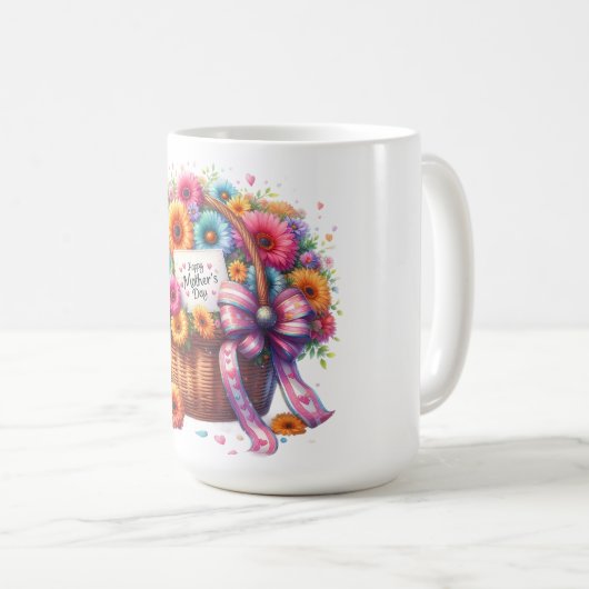 Schönen glücklichen Muttertag Mutter Kaffeetasse (VorderseiteRechts)