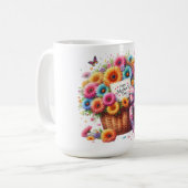 Schönen glücklichen Muttertag Mutter Kaffeetasse (Vorderseite Links)