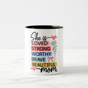 Schönen glücklichen Muttertag Mutter Zweifarbige Tasse