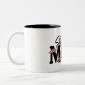 Schönen glücklichen Muttertag Mutter Zweifarbige Tasse (Links)