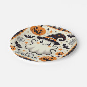 Schönen Halloween-Party Pappteller (Schrägansicht)