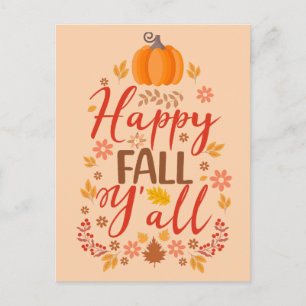 Schönen Herbst euch allen Postkarte