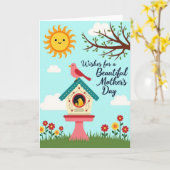 Schönen Muttertag Bildkarte Karte (Gelbe Blume)