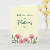 Schönen Muttertag Blumenkarte Karte (Gelbe Blume)