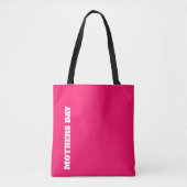 Schönen Muttertag elegantes weißes Skript Custom Tasche (Vorderseite)