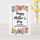 Schönen Muttertag Oma Karte (Gelbe Blume)