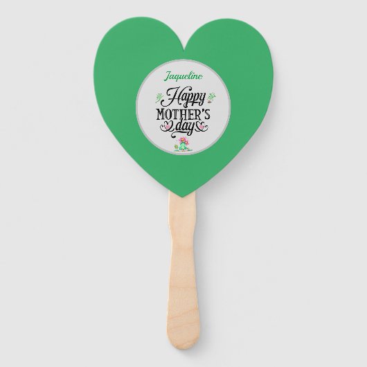 Schönen Muttertag Personalisierte elegante Frösche Fächer (Vorderseite)