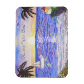 Schönen Tag am Strand Magnet (Vertikal)
