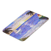 Schönen Tag am Strand Magnet (Linke Seite)