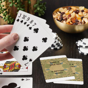 Schönen Tag & Bessere Nacht Kunstprint Spielkarten