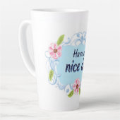 Schönen Tag Blau Milchtasse (Linke Ecke)