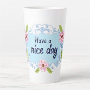 Schönen Tag Blau Milchtasse
