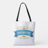 Schönen Tag Farbe Cute Tasche (Rückseite)