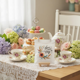 Schönen Tag floral Geschenktütchen
