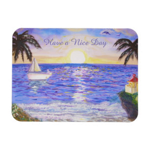 Schönen Tag Strand Magnet