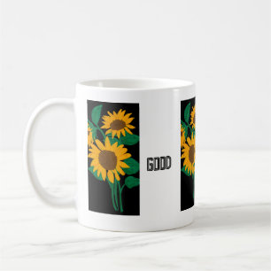Schönen Tag Text Gelbe Blume Bild Klassischer Bech Kaffeetasse