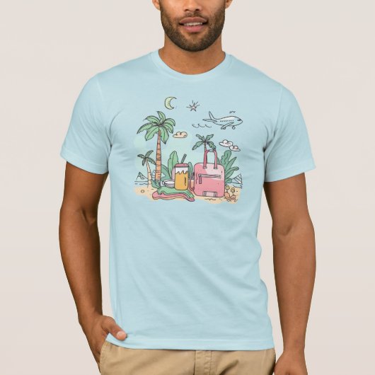 Schönen Urlaub T-Shirt (Vorderseite)