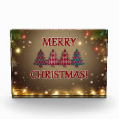 Schonende Weihnachtsbaumen Fotoblock (Vorderseite)