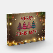 Schonende Weihnachtsbaumen Fotoblock (Links)