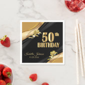 Schöner 50. Geburtstag Serviette (Beispiel)