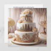 SCHÖNER 50. WEDDING JAHRESKUG EINLADUNG (Vorne/Hinten)