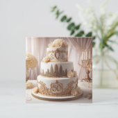 SCHÖNER 50. WEDDING JAHRESKUG EINLADUNG (Stehend Vorderseite)