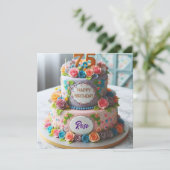 SCHÖNER 75. GEBURTSTAG KARTE (Stehend Vorderseite)