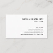 Schöner Abend Bergsee Foto Visitenkarte (Rückseite)