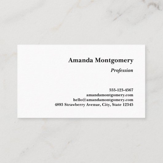 Schöner Abend Bergsee Foto Visitenkarte (Rückseite)