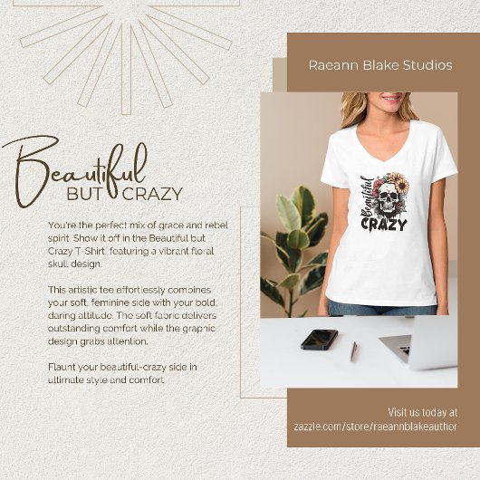 Schöner, aber verrückter T - Shirt