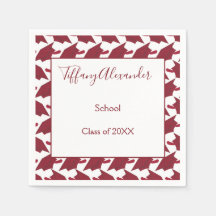 Schöner Abschluss aus Weiß und Burgund