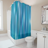 Schöner, abstrakter, blauer Hintergrund mit l Duschvorhang (Beispiel)