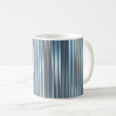 Schöner, abstrakter, blauer Hintergrund mit l Kaffeetasse (VorderseiteRechts)